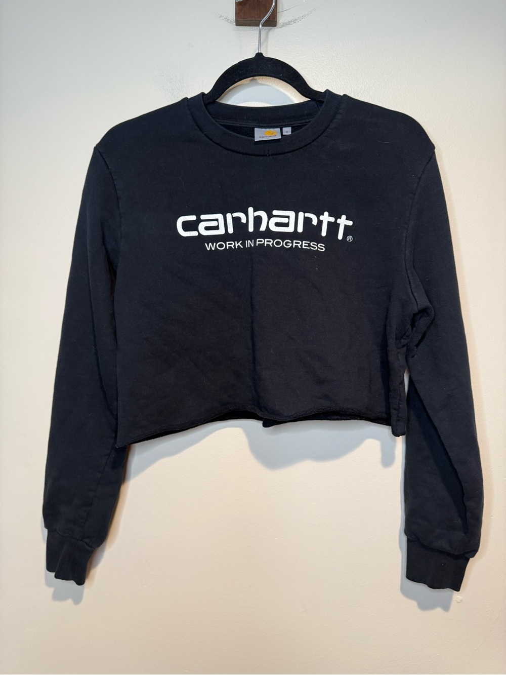 Carharrt Work in Progress WIP cropped sweatshirt womens boxy oversized *READ* - Picture 2 of 6
